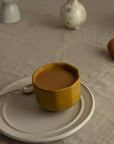 Ochre Latte Cup & Saucer - Limited Edition