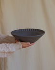 Hand Carved Serving Bowl - V