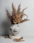 French Raku Scalloped Vase I