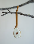 Halved Pear Ornament