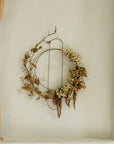 Modern Brass Wreath - Circle