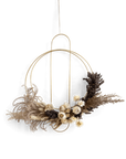 Modern Brass Wreath - Circle