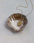 Raku Scallop Shell