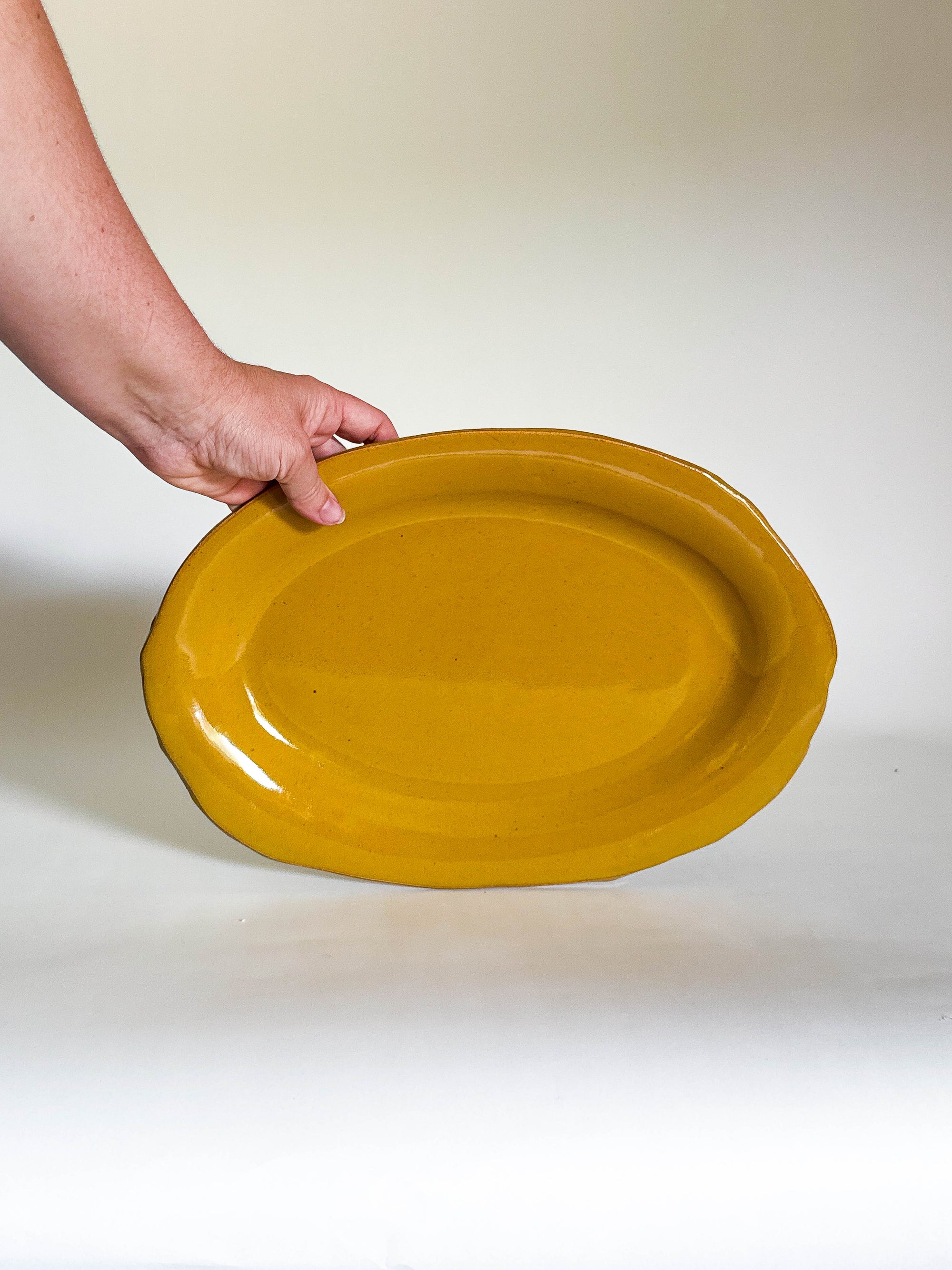 Ochre Oval Platter- Sample