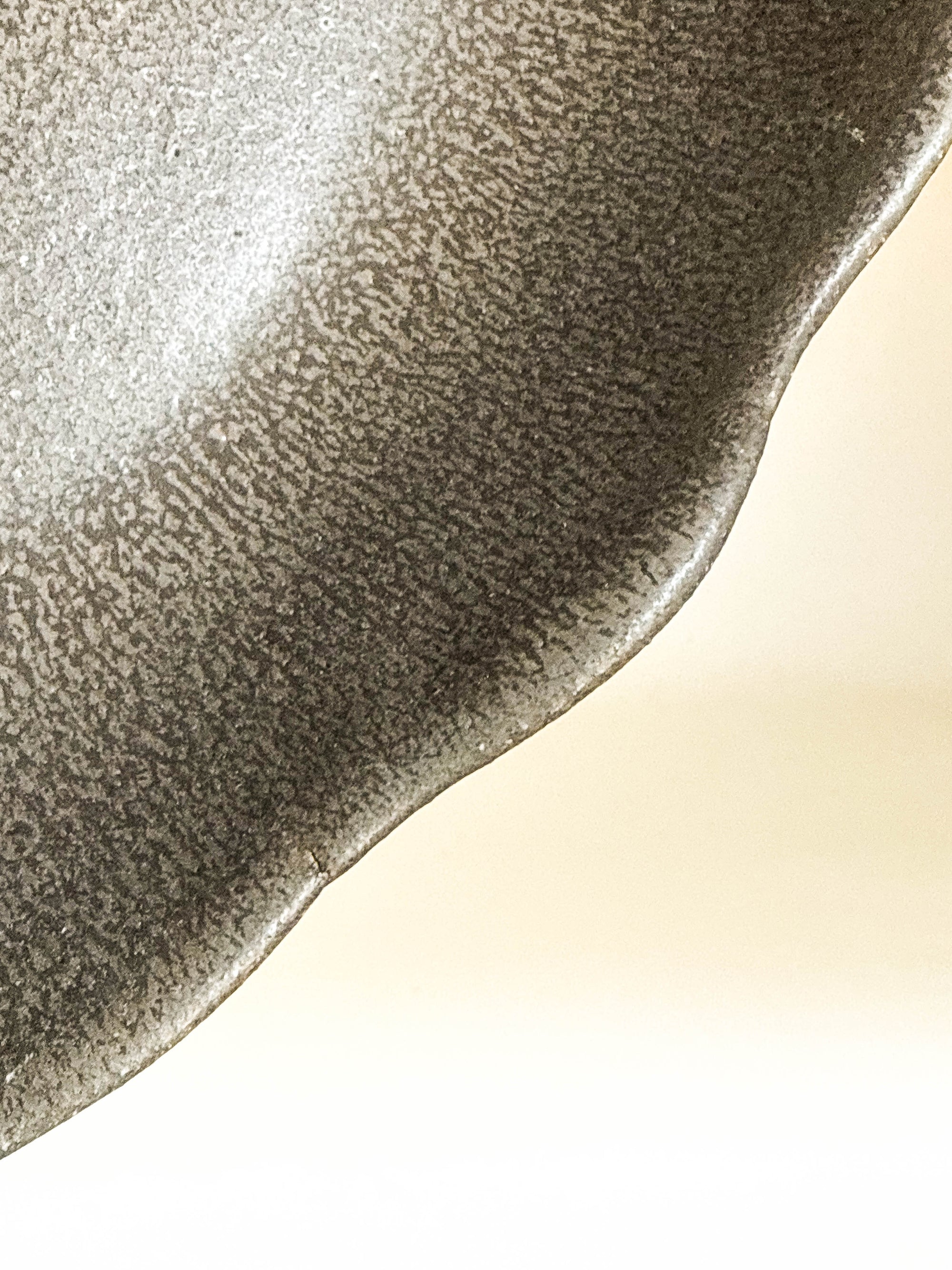 Charcoal Scalloped Oval Platter- Second
