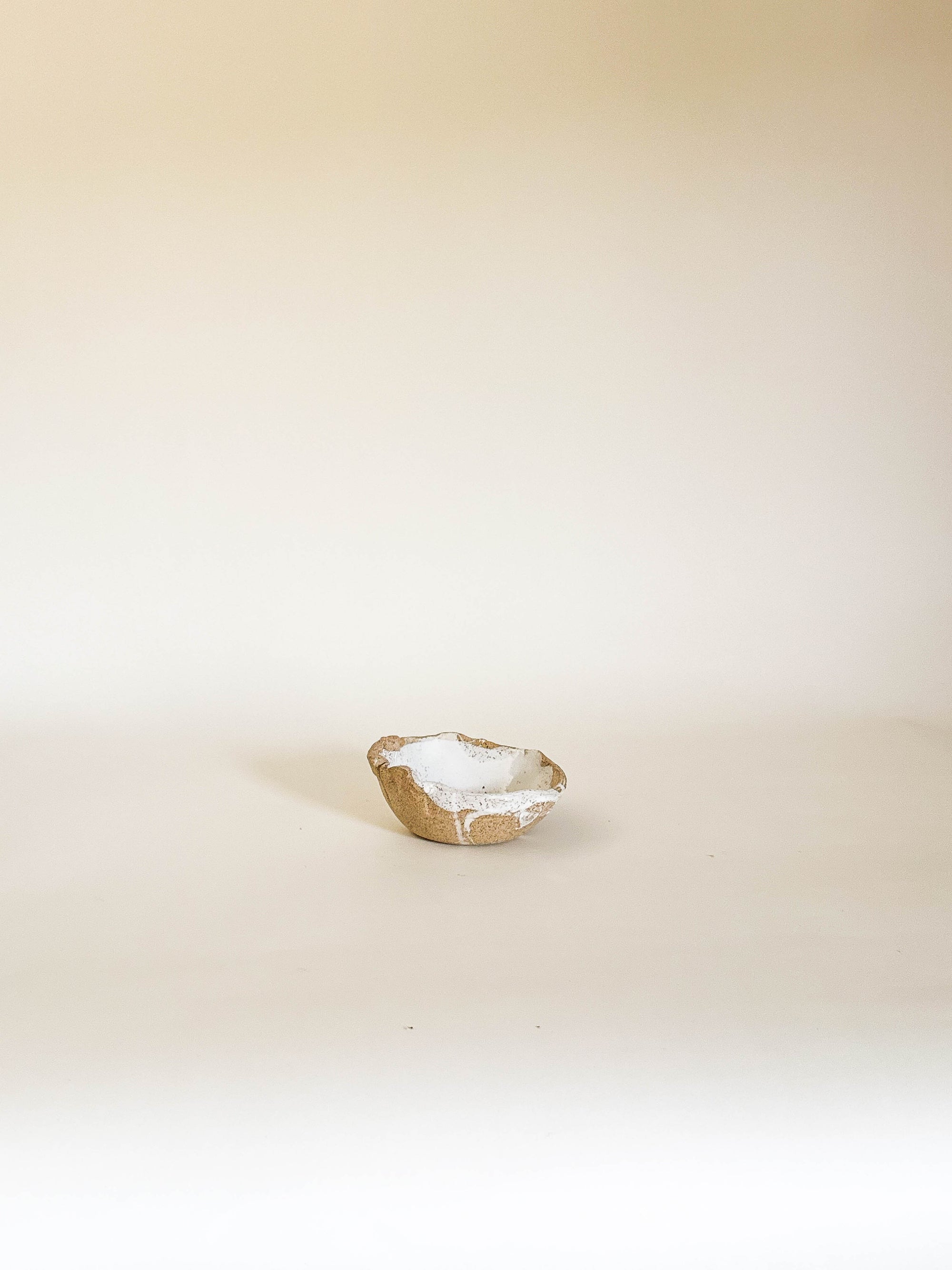 White Speckle Ring Dish - Seconds