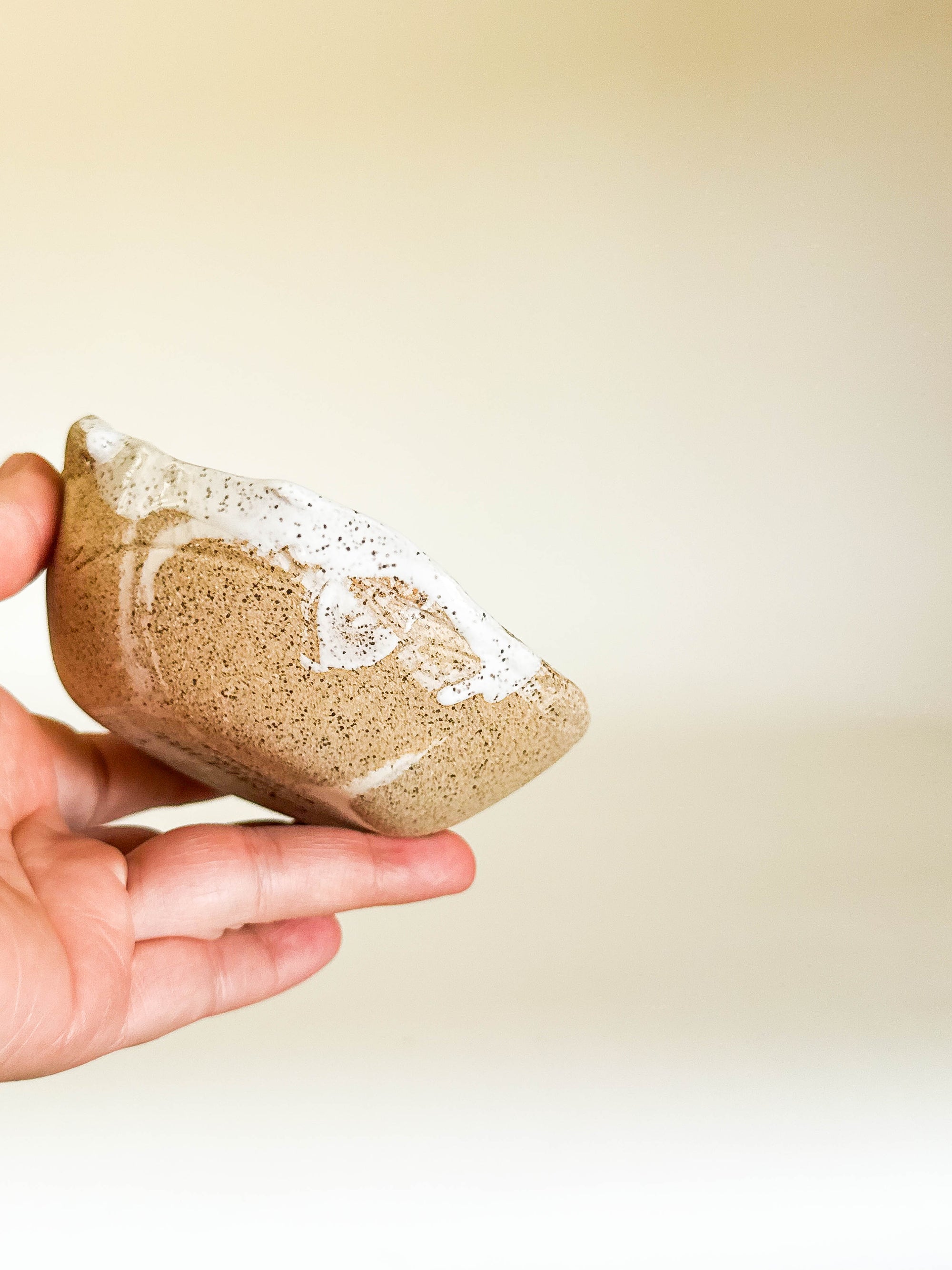 White Speckle Ring Dish - Seconds