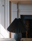 Charcoal Pedestal Sphere Lamp