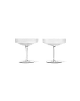 Ripple Champagne Saucers by Ferm Living - Set of 2