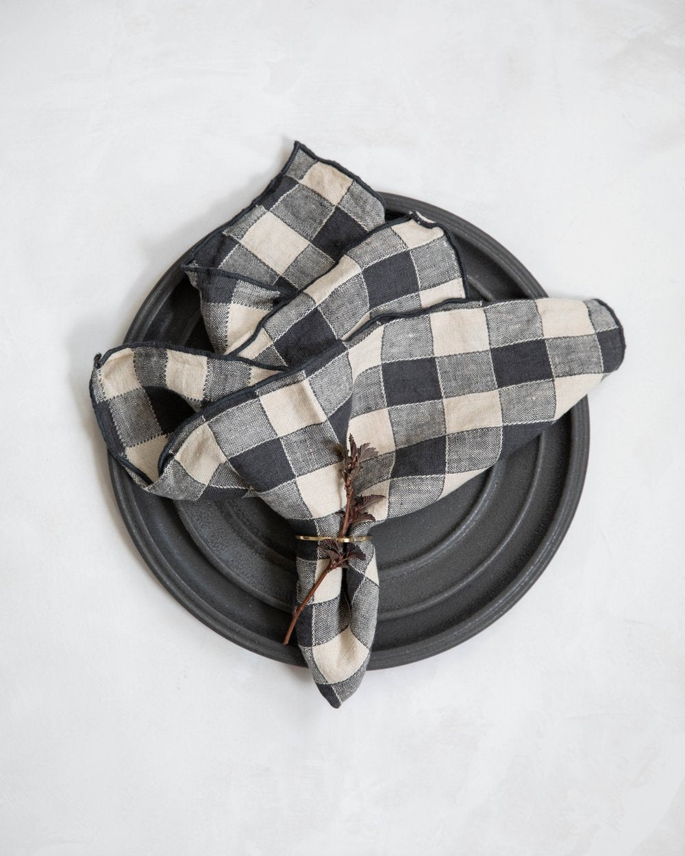 Bourdon Napkin in Vintage Canvas by Maison de Vacances