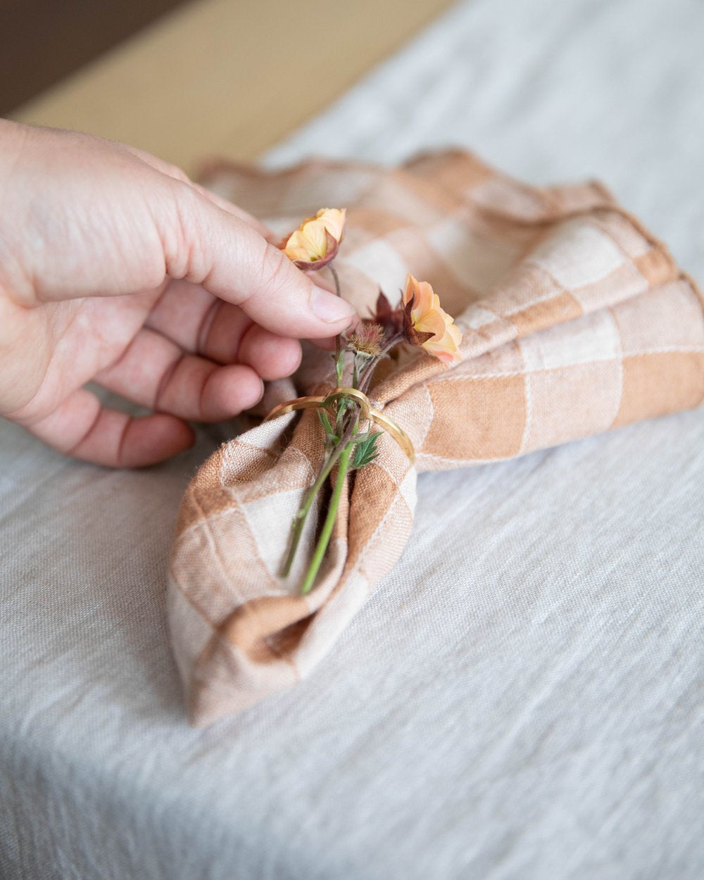 Bourdon Napkin in Vintage Canvas by Maison de Vacances