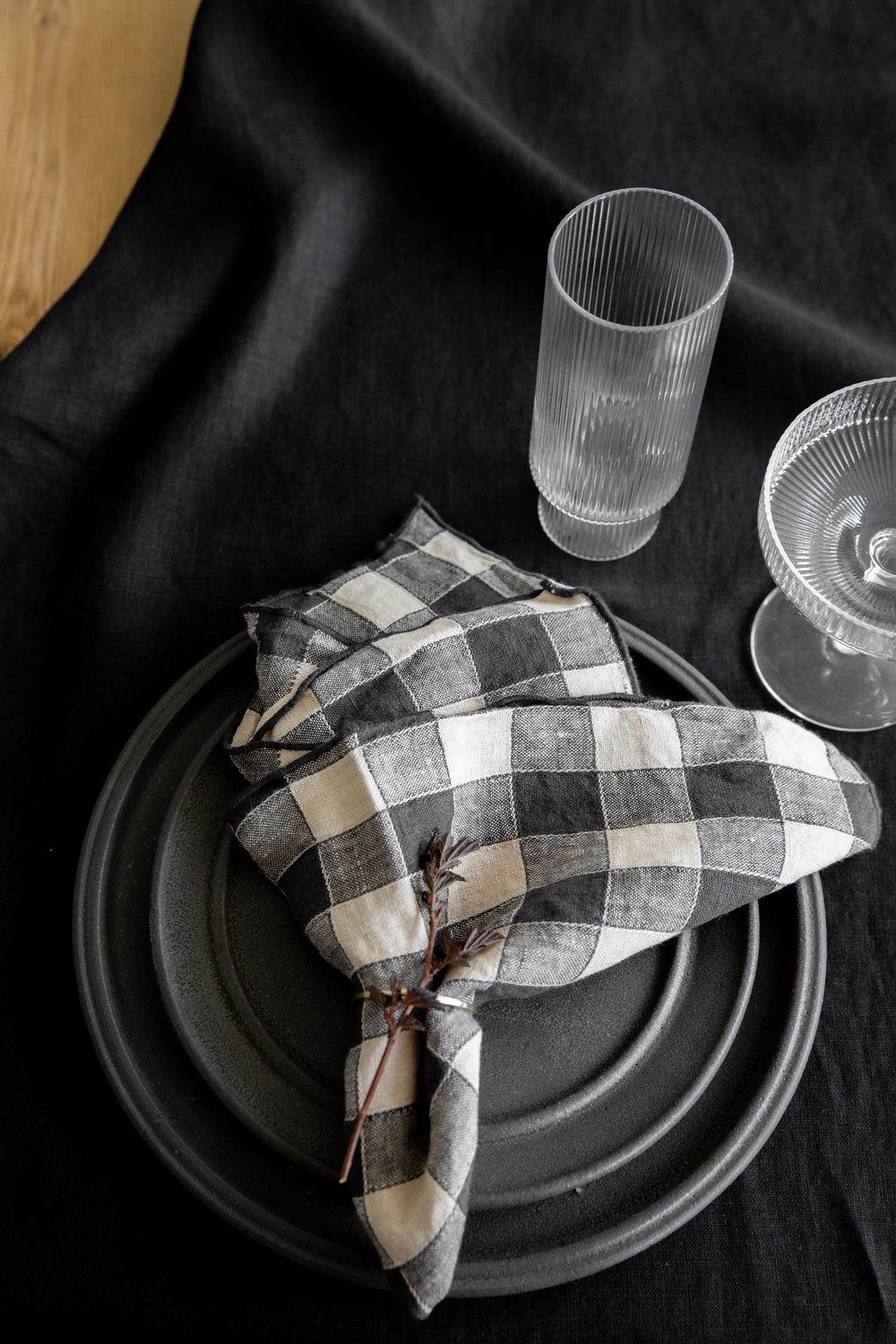 Bourdon Napkin in Vintage Canvas by Maison de Vacances