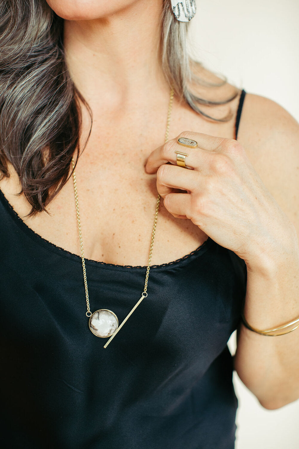 Sticks + Stones Statement Necklace