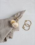 Napkin Ring - Set of 2 - Brass
