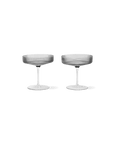 Ripple Champagne Saucers by Ferm Living - Set of 2